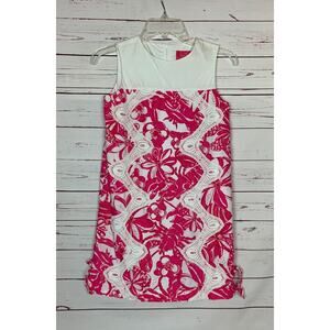 Lilly Pulitzer Jubilee by Angie Harmon Girls Size 14 Pink Floral Lace Cute Dress